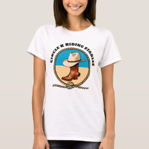 Cowboy Boots Pet Touw Circle K Riding Stables T-shirt