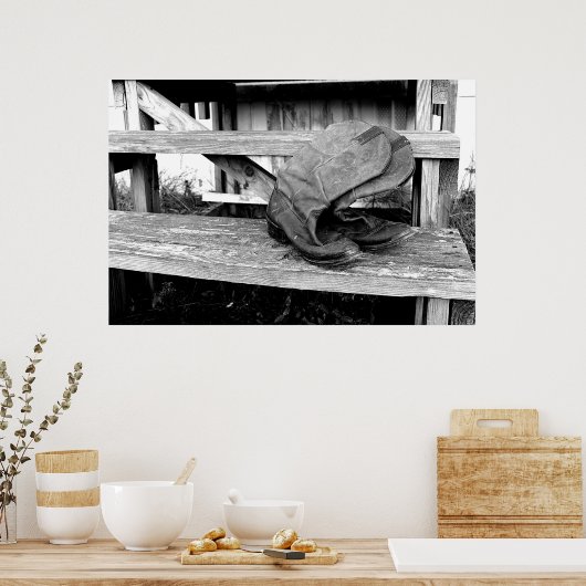 Cowboy Boots Poster (Keuken)