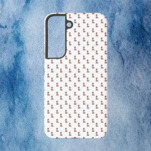 Cowboy Boots Roze Bruin Paarse Sterren Patroon Samsung Galaxy Hoesje