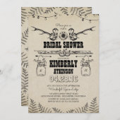 Cowboy Boots Rustic Country Vrijgezellenfeest Kaart (Voorkant / Achterkant)