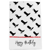 Cowboy Boots Spurs Silhouette Pattern Bandana Medium Cadeauzakje (Voorkant)