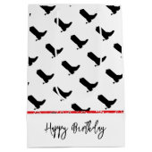 Cowboy Boots Spurs Silhouette Pattern Bandana Medium Cadeauzakje (Achterkant)