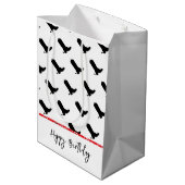 Cowboy Boots Spurs Silhouette Pattern Bandana Medium Cadeauzakje (Achterkant Gekanteld)