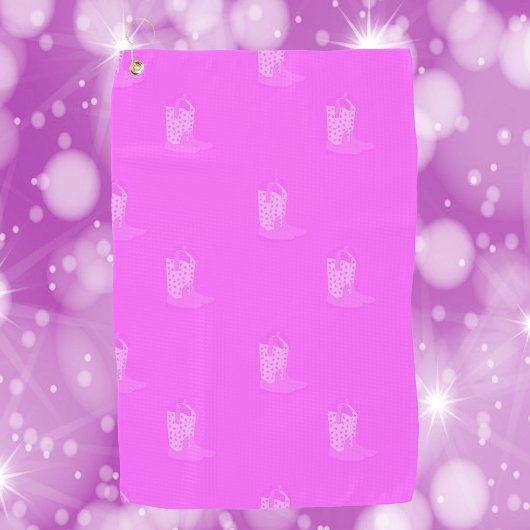 Cowboy Boots Stars Roze Patroon Golfhanddoek