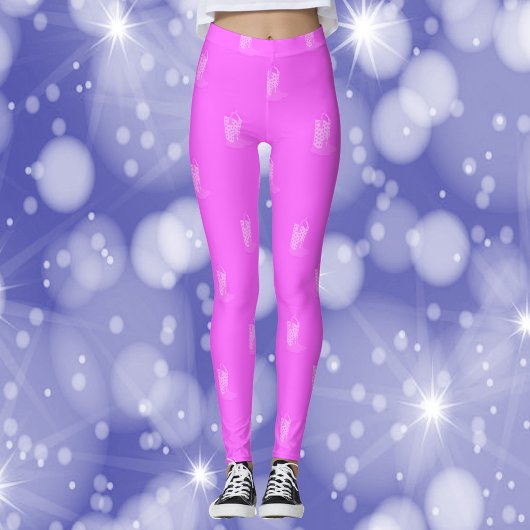 Cowboy Boots Stars Roze Patroon Leggings