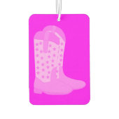 Cowboy Boots Sterren Roze Achtergrond Luchtverfrisser (Achterkant)