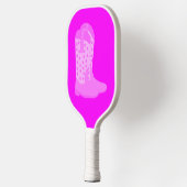 Cowboy Boots Sterren Roze Achtergrond Pickleball Paddle (Links)