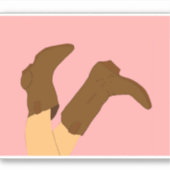 Cowboy Boots Sticker (Voorkant)