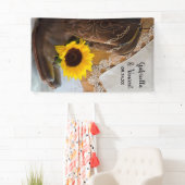 Cowboy Boots, Sunflower and Lace Western Wedding Spandoek (Insitu)