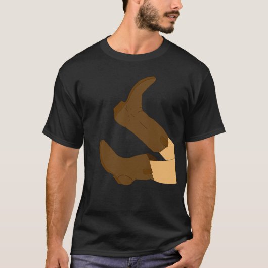 Cowboy Boots T-shirt (Voorkant)