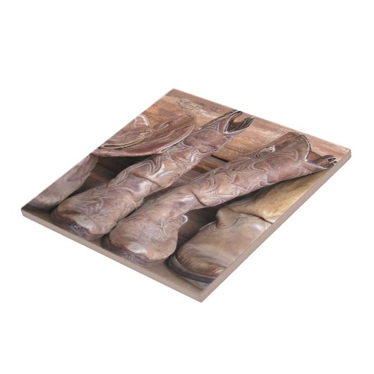 Cowboy Boots Tegeltje (Zijkant)