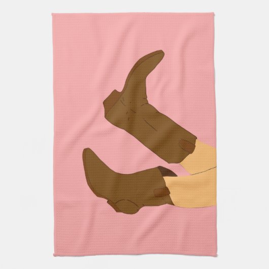 Cowboy Boots Theedoek (Verticaal)