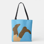 Cowboy Boots Tote Bag (Achterkant)