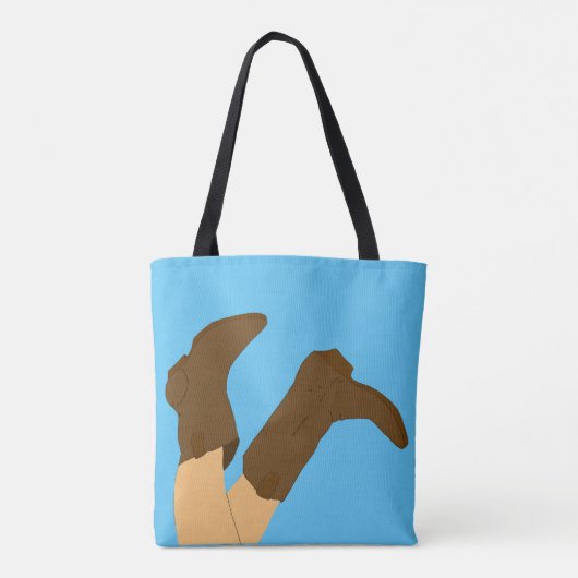 Cowboy Boots Tote Bag (Achterkant)