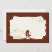 Cowboy Boots Two Photo Birthday Party Invitation Kaart (Achterkant)
