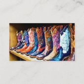 Cowboy Boots Visitekaartje (Achterkant)