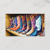 Cowboy Boots Visitekaartje (Achterkant)