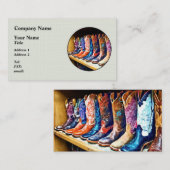 Cowboy Boots Visitekaartje (Voorkant / Achterkant)