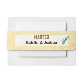 Cowboy Boots Wedding 🤠 Rustiek Western Monogram Uitnodigingen Wikkel (Voorkant Voorbeeld)