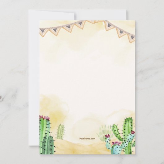 Cowboy Boots Wester Uitnodiging (Achterkant)