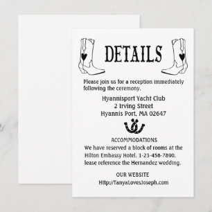 Cowboy Boots Western Black met details over landhu Kaart