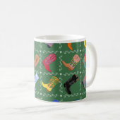 Cowboy Boots Western Fun Colorful Printed Mug Koffiemok (Voorkant rechts)