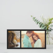 Cowboy Boots Westerne bruiloft opslaat datum Save The Date (Staand voorkant)