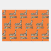 Cowboy boots Wrapping Paper Flat Sheet Set of 3 (Voorkant 3)