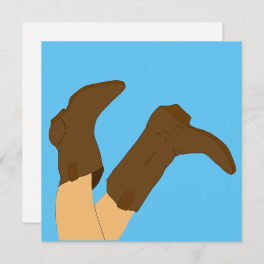 Cowboy Boots Yee-Haw (Voorkant / Achterkant)