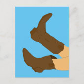 Cowboy Boots Yee-Haw Briefkaart (Voorkant)