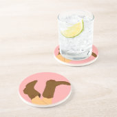 Cowboy Boots Zandsteen Onderzetter (Zijkant)