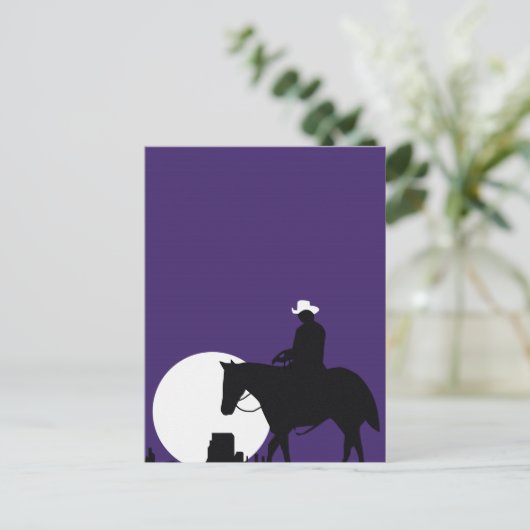 cowboy briefkaart (Staand voorkant)