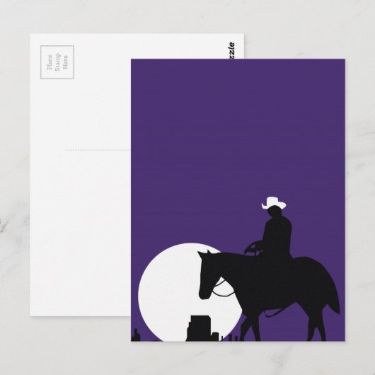 cowboy briefkaart (Voorkant / Achterkant)