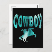 Cowboy Briefkaart (Voorkant / Achterkant)