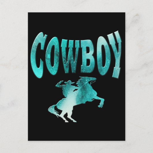 Cowboy Briefkaart (Voorkant)
