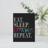 Cowboy Briefkaart (Staand voorkant)