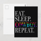 Cowboy Briefkaart (Voorkant / Achterkant)