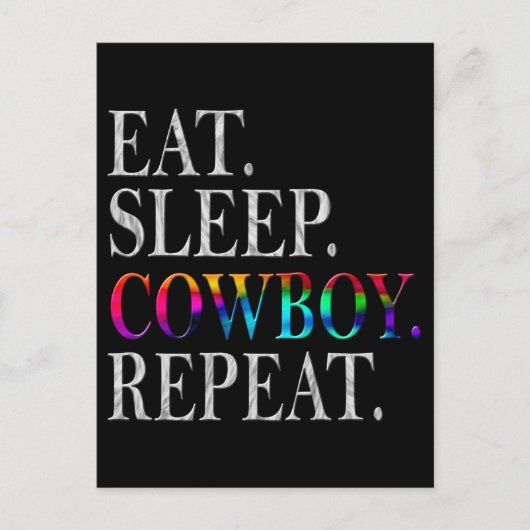 Cowboy Briefkaart (Voorkant)