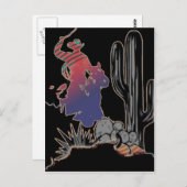 cowboy briefkaart (Voorkant / Achterkant)