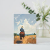 Cowboy Briefkaart (Staand voorkant)