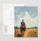 Cowboy Briefkaart (Voorkant / Achterkant)