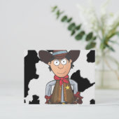 Cowboy Briefkaart (Staand voorkant)