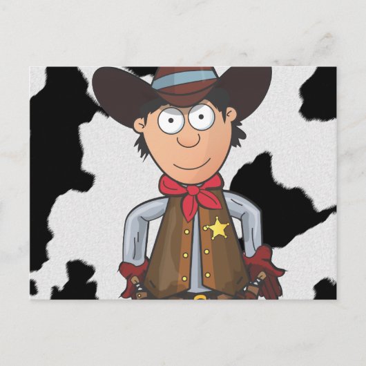 Cowboy Briefkaart (Voorkant)