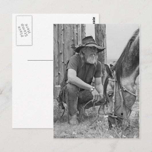 Cowboy Briefkaart (Voorkant / Achterkant)