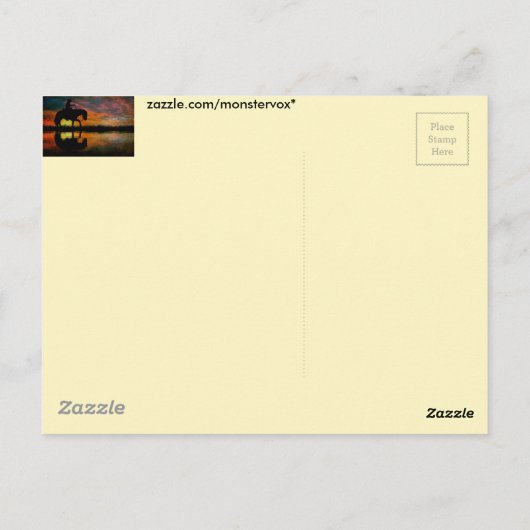 Cowboy Briefkaart (Achterkant)