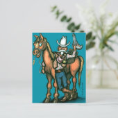 Cowboy Briefkaart (Staand voorkant)