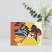 Cowboy Briefkaart Western (Staand voorkant)