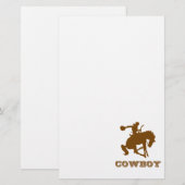 Cowboy Briefpapier (Voorkant / Achterkant)