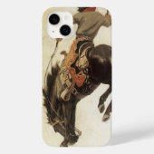 Cowboy, Bronco Buster-onderzoek door NC Wyeth Case-Mate iPhone Case (Achterkant)