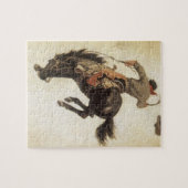  Cowboy, Bronco Buster-onderzoek door NC Wyeth Legpuzzel (Horizontaal)